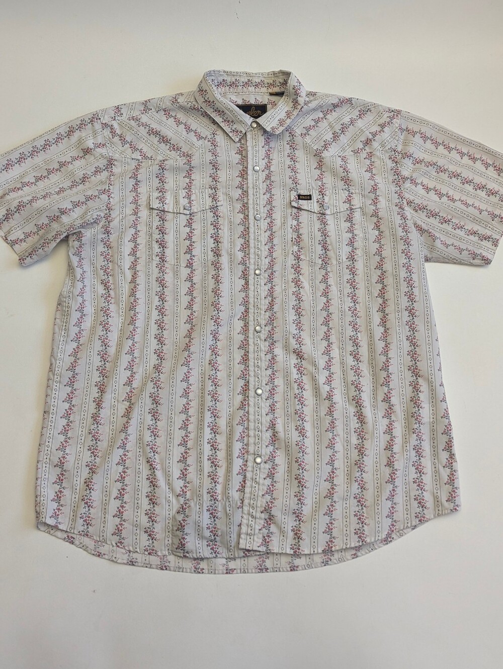 Howler Brothers Floral Pearl Snap Button Shirt Men's XL